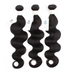 Kisshair 3 Bundles Body Wave Hair Extension Natural Color Indian Human Hair 10-26 Inches Double Wefts Remy Hair Weaves