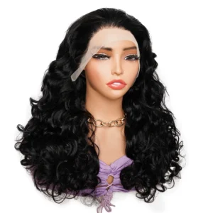 300% Super Double Drawn Wigs 13x4 Lace Frontal Wig Bouncy Loose Wave Virgin Vietnamese Human Hair Wigs Full Thick Ends KissHair